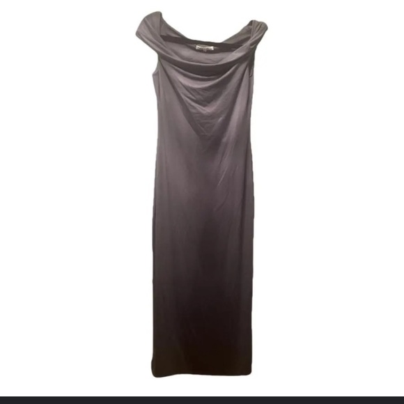 Like new Reformation black jamen knit dress off shoulder - Picture 8 of 12